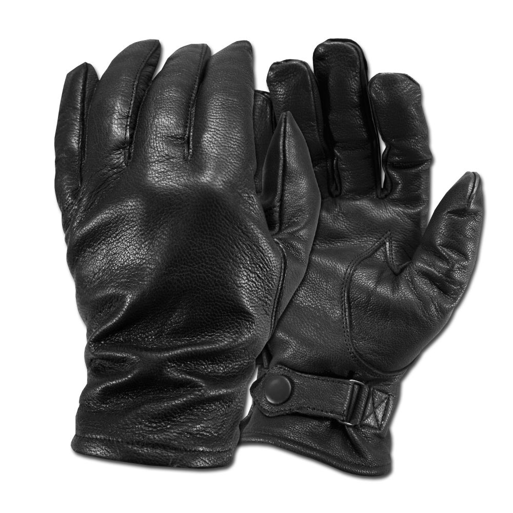 BW Lederhandschuhe Handschuhe grau 100/% Leder leicht gefüttert